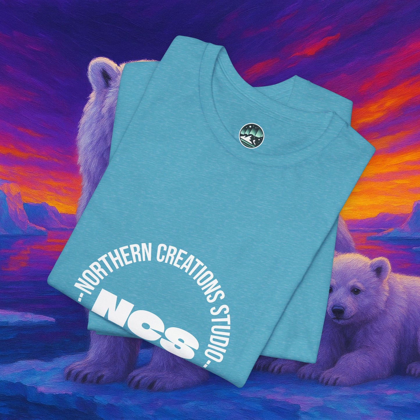 Polar Nature Logo Tee — "Heal. Regenerate. Create." Short Sleeve T-Shirt
