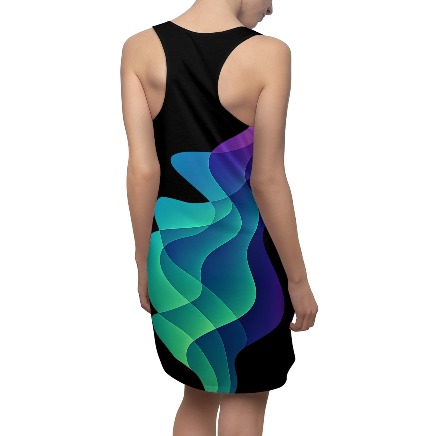 Northern Lights - Women's Cut & Sew Racerback Dress (AOP)