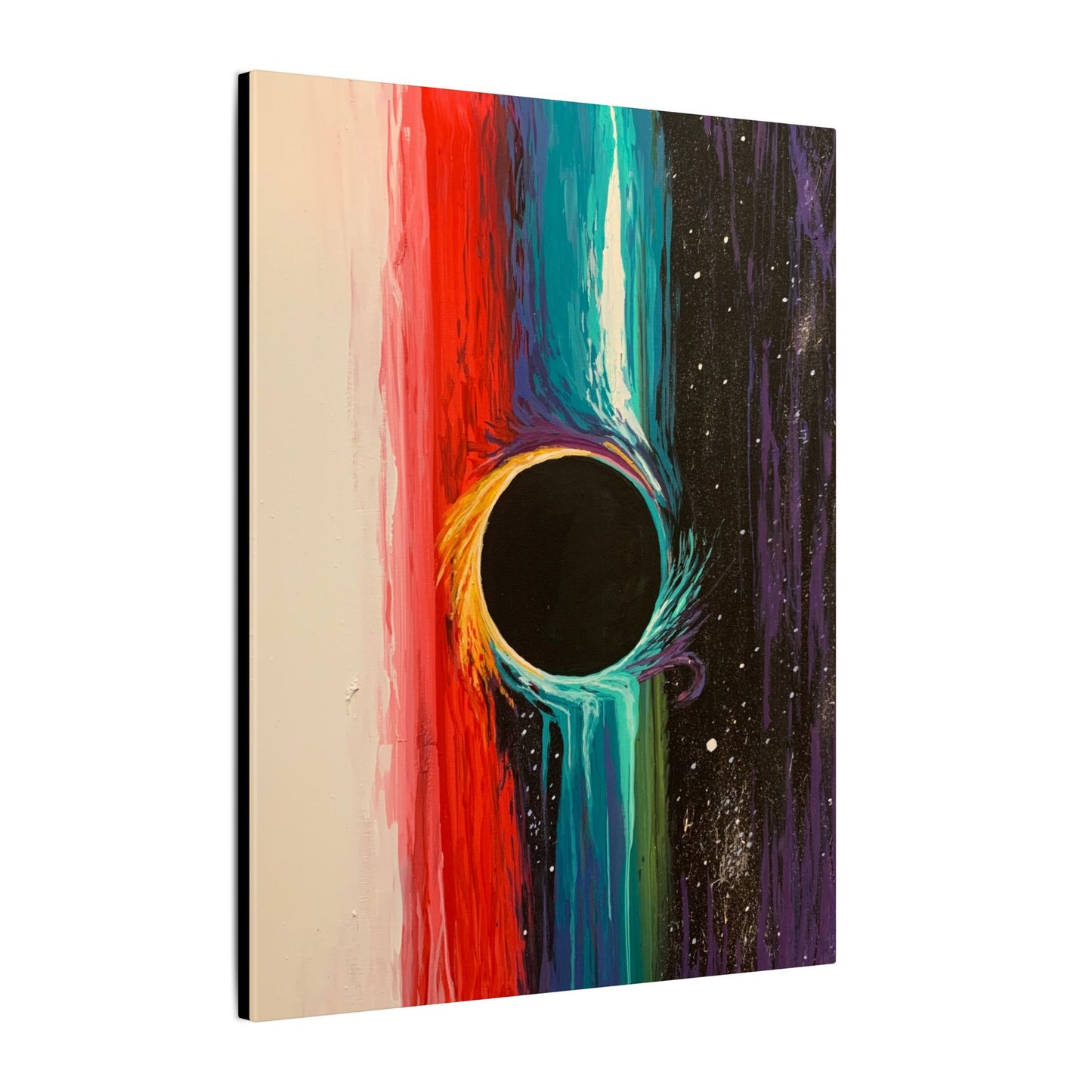 Abstract Eclipse Canvas Print – Colorful Surreal Wall Art