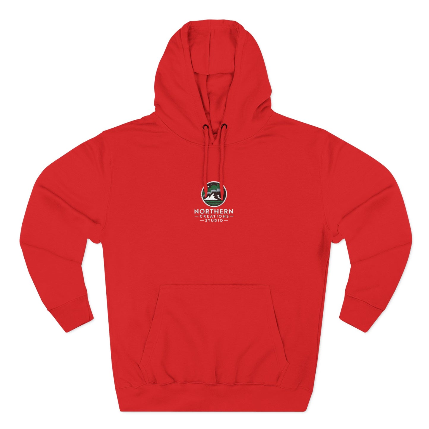 Northern Woods Comfort Hoodie – Small Forest Logo Fleece Hoodie