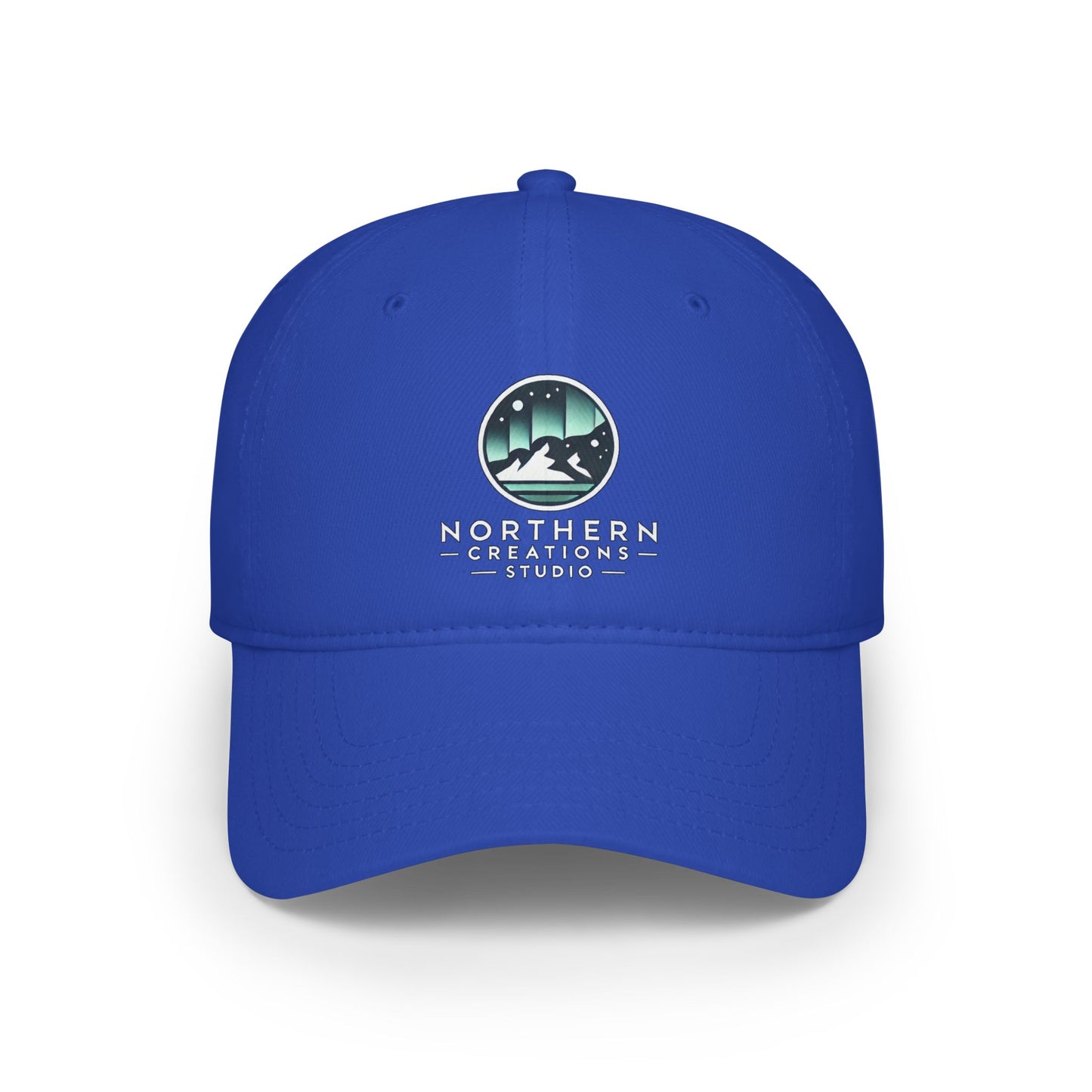Northern Creations Studio Low-Profile Baseball Cap — Minimal Aurora Logo Hat