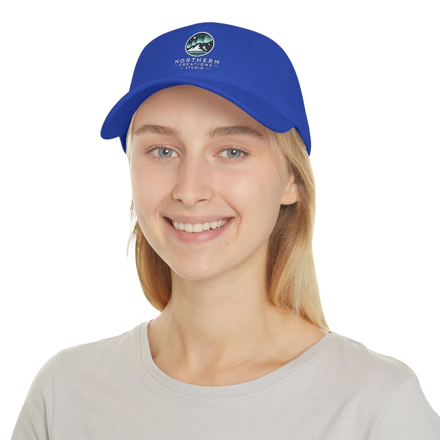 Northern Creations Studio Low-Profile Baseball Cap — Minimal Aurora Logo Hat
