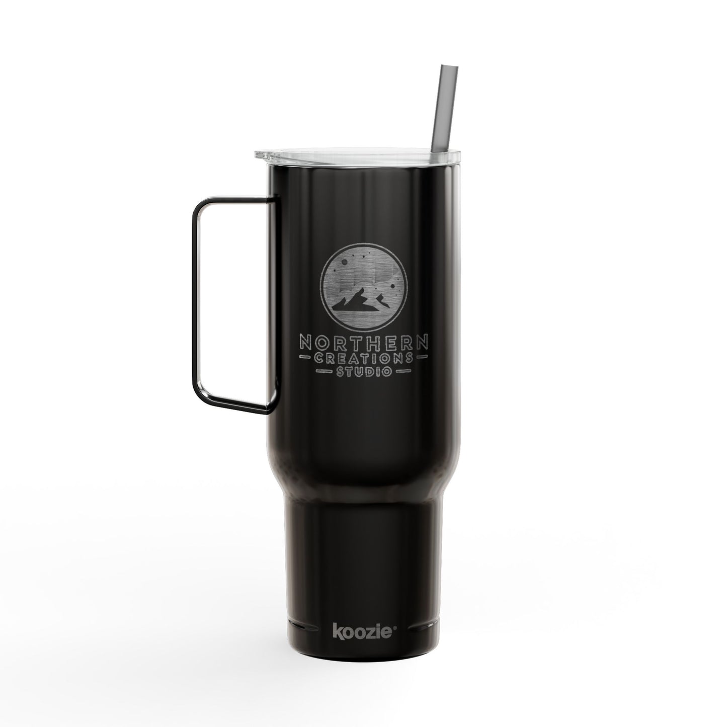 40oz Engraved Insulated Tumbler with Handle & Lid — Northern Shores Design