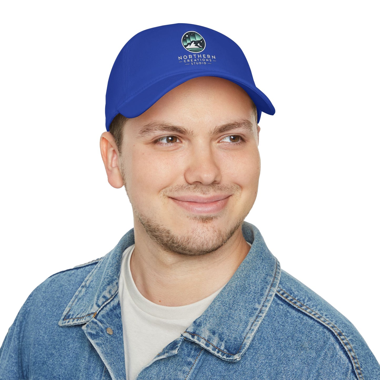 Northern Creations Studio Low-Profile Baseball Cap — Minimal Aurora Logo Hat