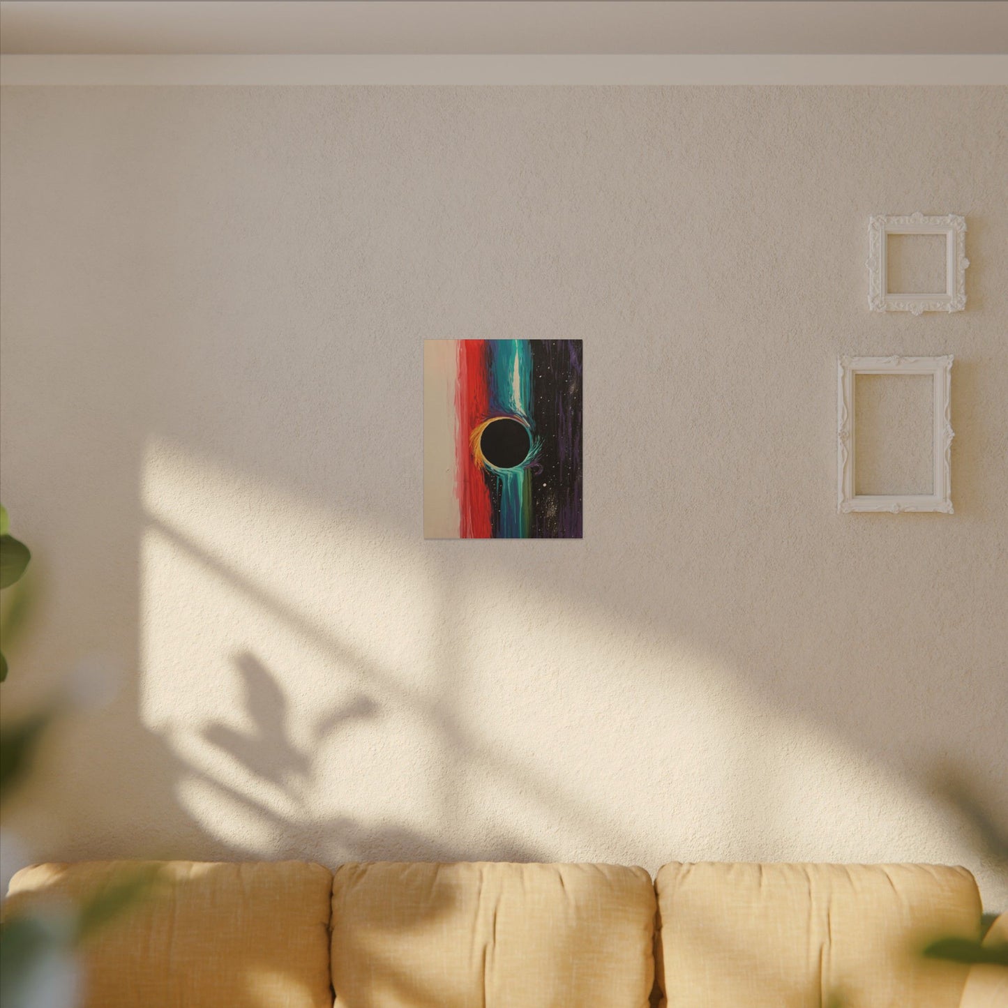 Abstract Eclipse Canvas Print – Colorful Surreal Wall Art