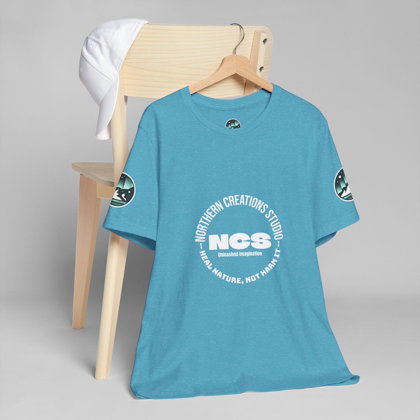 Polar Nature Logo Tee — "Heal. Regenerate. Create." Short Sleeve T-Shirt