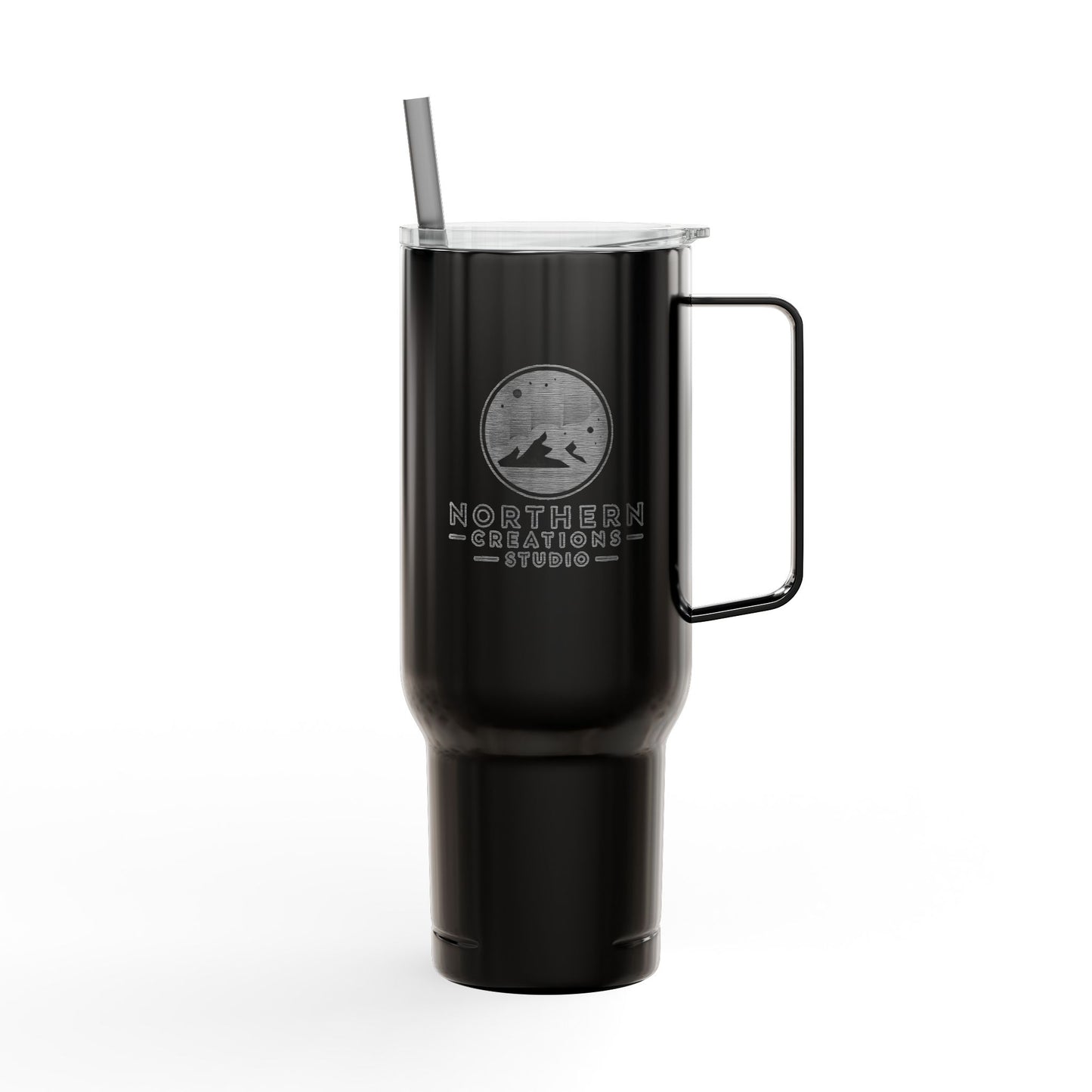 40oz Engraved Insulated Tumbler with Handle & Lid — Northern Shores Design